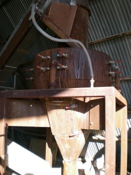 A large prototype of Frank Polifka's homemade Windhexe, a.k.a. 